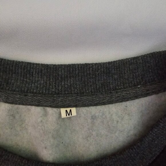 Women's IT GIRL Trendy Modern Graphic Print Oversized Pullover Sweatshirt Size M - Picture 6 of 9